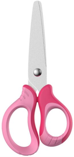 Dětské nůžky KEYROAD Soft - 12,5 cm, růžové