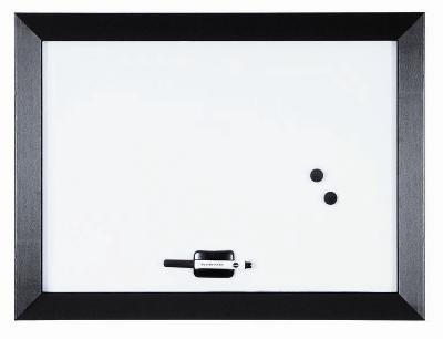 Magnetická tabule Kamashi, bílá, černý rám