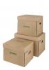 Archivační krabice Emba - hnědá, 33 x 30 x 29,5 cm, nosnost 90 kg, 1