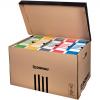 Archivační krabice s víkem Donau - kartonové, hnědé, 37 x 55,8 x 31,5