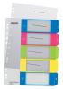 Plastové rozlišovače Leitz WOW - A4+, barevný, sada 1-5