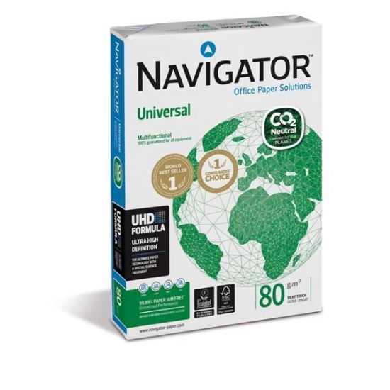Papír Navigator Universal CO2 A4,80g/m2, 500 listů