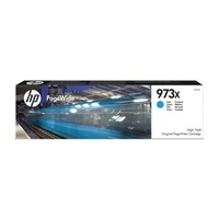 HP 973X High Yield Cyan Original PageWide Cartridge (7, 000 pages)