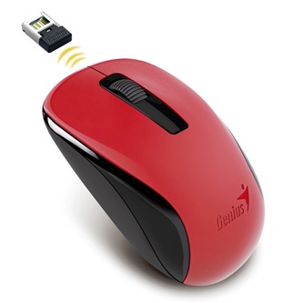 Myš bezdrátová, Genius NX-7005, červená, optická, 1200DPI