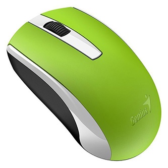 Myš bezdrátová, Genius Eco-8100, zelená, optická, 1600DPI