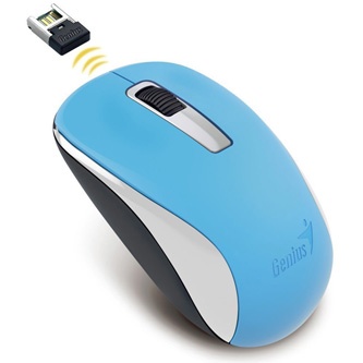 Myš bezdrátová, Genius NX-7005, modrá, optická, 1200DPI