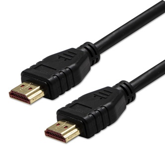 Video kabel HDMI samec - HDMI samec, HDMI 2.1 - Ultra High Speed, 3m, pozlacené konektory, černý, Logo blistr, 8K@60Hz, 48Gb/s