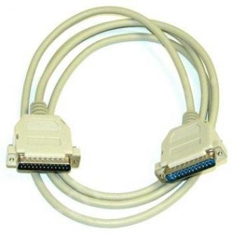 Datový kabel paralelní, DB25 samec - DB25 samec, 2 m, LAPLINK, křížený, šedý, baleno v sáčku